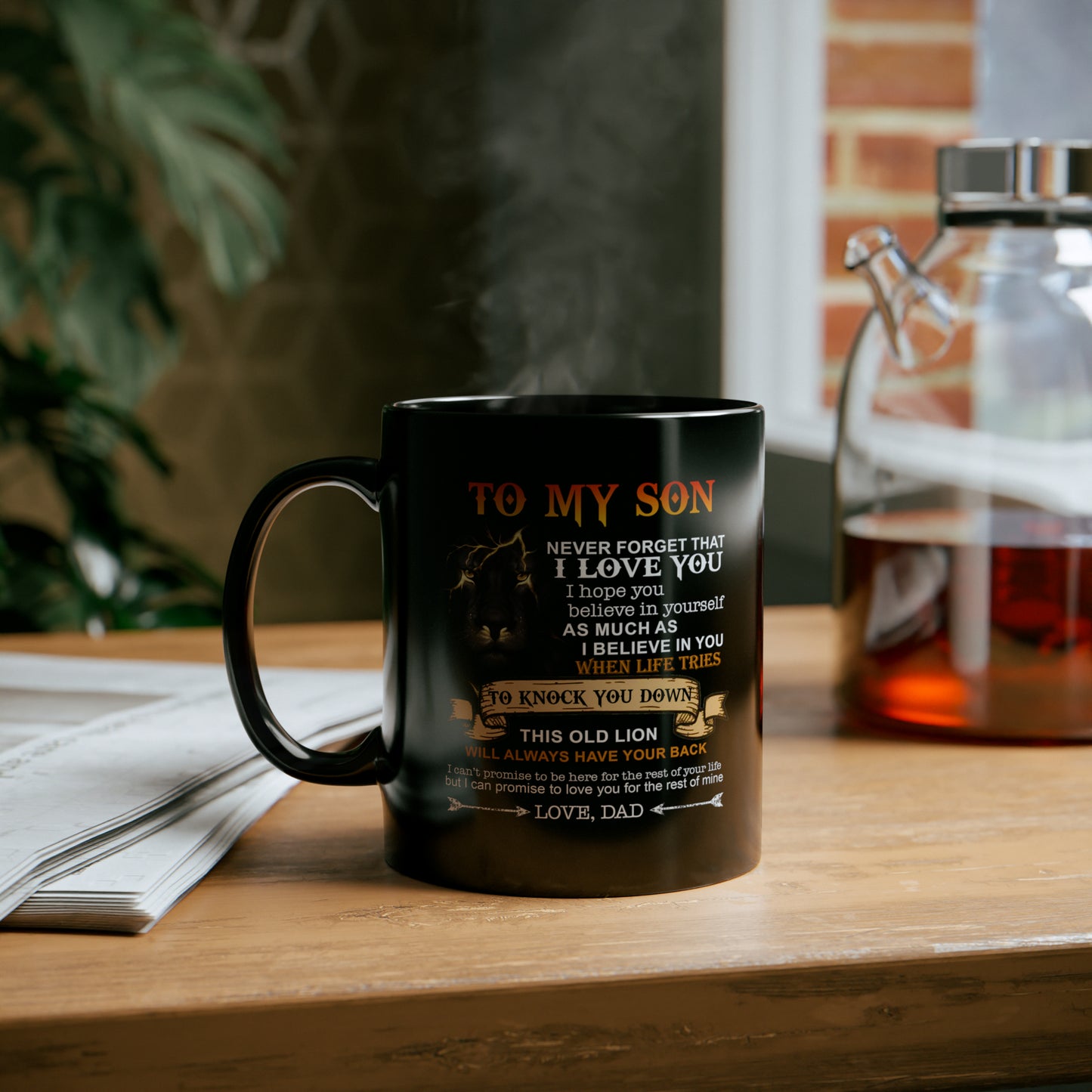 To My Son | Black Mug (11oz)