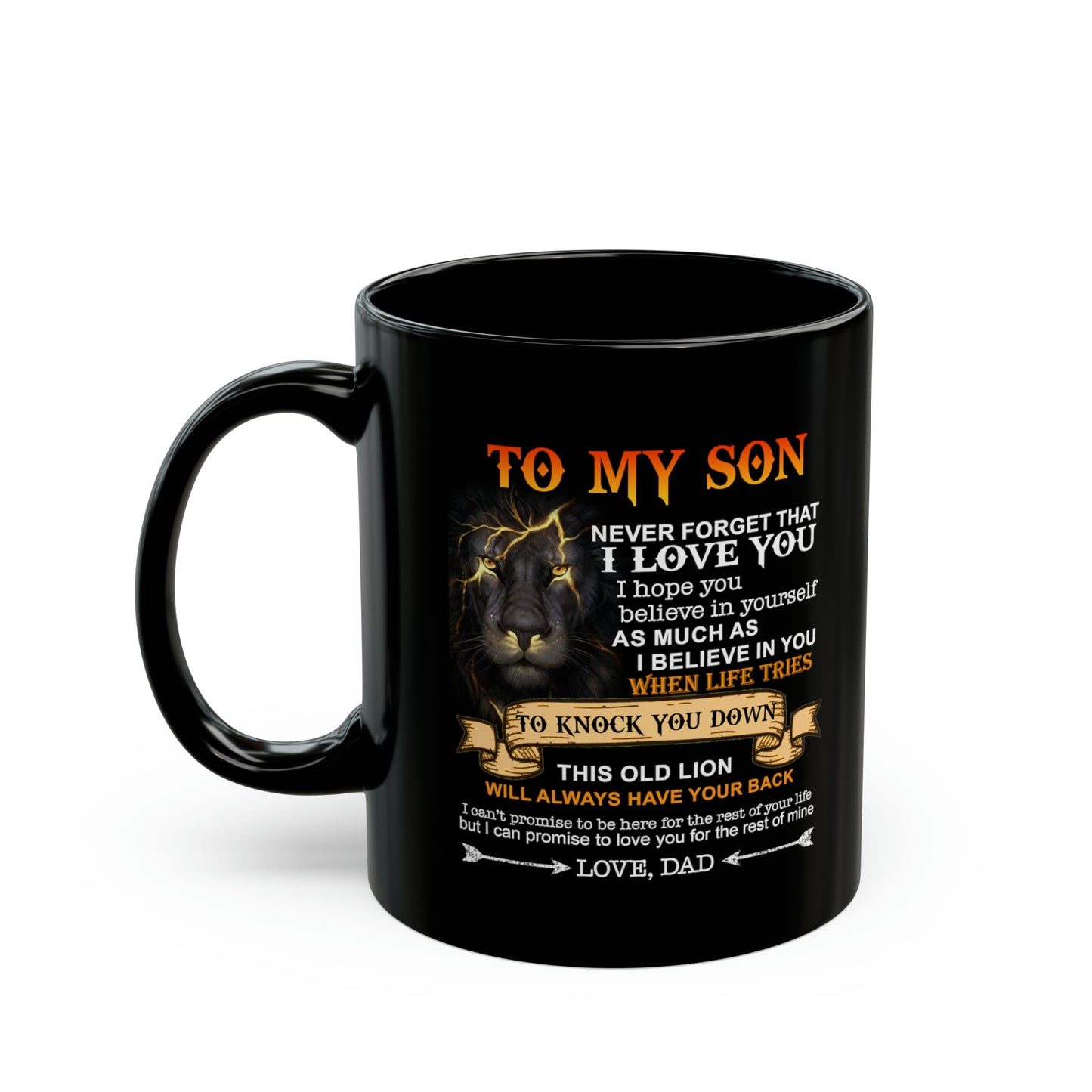 To My Son | Black Mug (11oz)