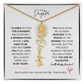 Daughter Flower Necklace Personalized