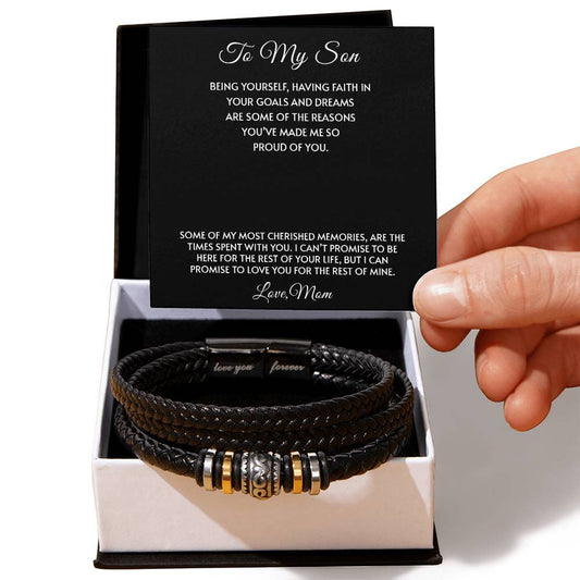 To My Son | Men's "Love You Forever" Bracelet